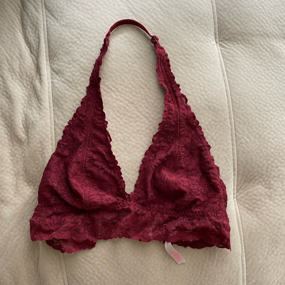 PINK lace bralette